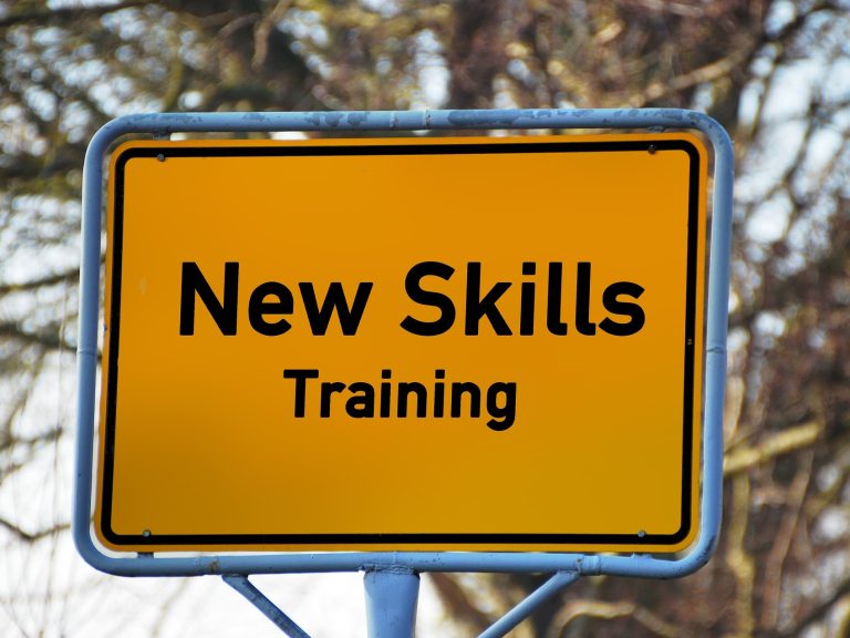 New skills skilt Nye ferdighet etter kurs hos NKM
